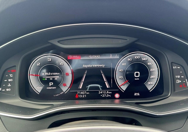 Audi A6 cena 173900 przebieg: 71407, rok produkcji 2021 z Małomice małe 407
